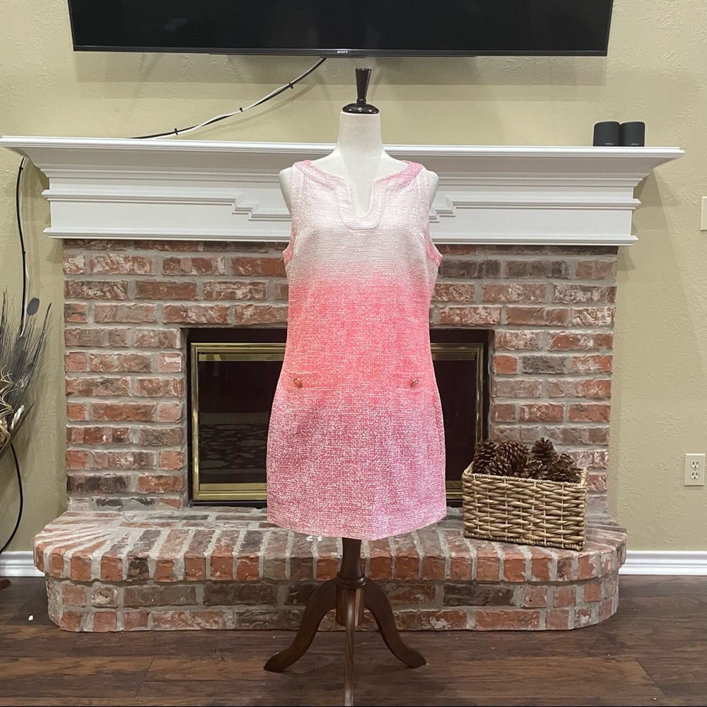 Cynthia Steffe neon pink ombré shift dress / 12 / Excellent condition - Picture 7 of 15